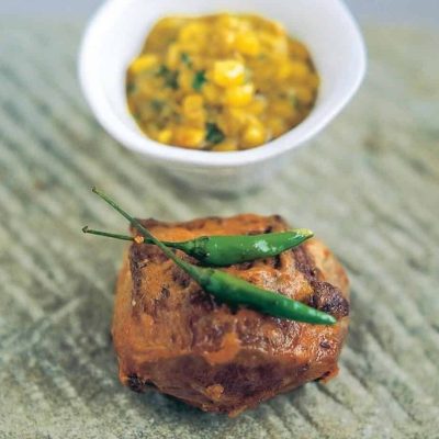 RAJASTHANI ROAST RUMP OF LAMB WITH CORN SAUCE